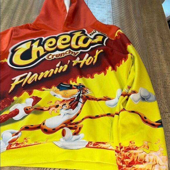 Flamin' 🔥 Hot 🥵 Cheetos Tiger 🐅 Kids Hoodie Kangaroo 🦘 Pocket - Picture 11 of 16